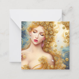 ファンタジー絵画のサイエンスフィクション絶妙な繊細なゴール ノートカード