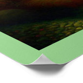 ファンタジー絵画の7 – 女性と猫 ポスター (角)