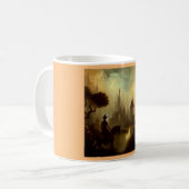 ファンタジー絵画の8 – 騎馬ライダー コーヒーマグカップ (正面左)
