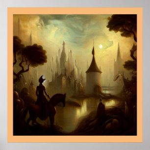ファンタジー絵画の8 – 騎馬ライダー ポスター