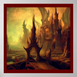 ファンタジー絵画ズ10 – 邪悪な神殿 ポスター