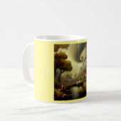 ファンタジー絵画ズ5ビレッジランドスケープ コーヒーマグカップ (正面左)