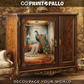 ファンタジー絵画界のクジャクの超現実的な姿 薄葉紙