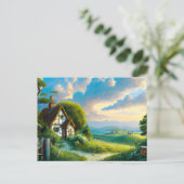 ファンタジー絵画風景 ポストカード (スタンド正面)