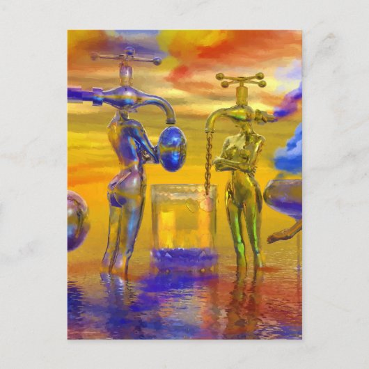 ファンタジー絵画，ファンタジー絵を描ズ ポストカード (正面)