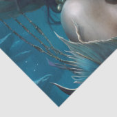 ファンタジー美しい人魚のプリンセスの切り離 薄葉紙