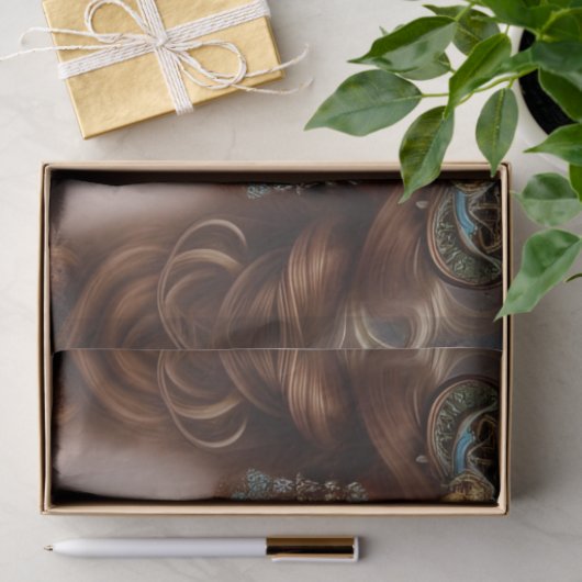 ファンタジー美しい人魚のプリンセスの切り離 薄葉紙 (ギフト)