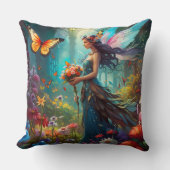 ファンタジー美しい妖精の花園 クッション (正面)