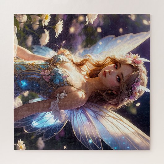 ファンタジー美しい花妖精 ジグソーパズル (横)