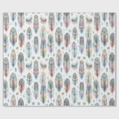 ファンタジー羽 ラッピングペーパー (フラット)