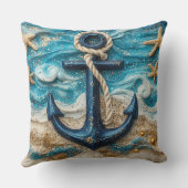 ファンタジー航海のいかり装飾用クッション クッション (裏面)