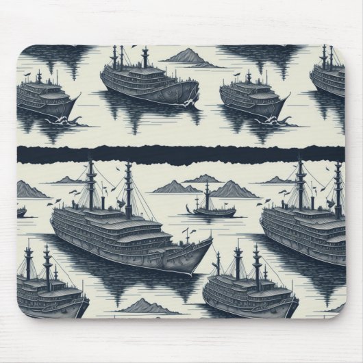ファンタジー艦隊 マウスパッド (正面)