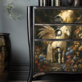 ファンタジー色の数々の翼を持つ妖馬 薄葉紙