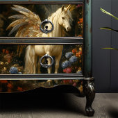 ファンタジー色の数々の翼を持つ妖馬 薄葉紙