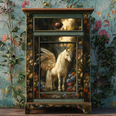 ファンタジー色の数々の翼を持つ妖馬 薄葉紙