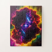 ファンタジー色の雲と星の中心 ジグソーパズル (縦)