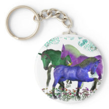 ファンタジー色の馬の花グラフィックデザイン