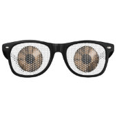 ファンタジー色目ブラウン レトロサングラス (正面)