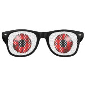 ファンタジー色目（赤） レトロサングラス (正面)