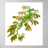 ファンタジー色緑海竜のポスター ポスター (正面)