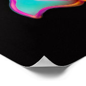 ファンタジー色蘭の花のポスター ポスター (角)