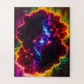 ファンタジー色雲と星空の中心 ジグソーパズル (縦)