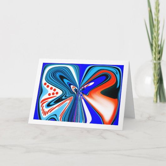 ファンタジー花のアート カード (正面)