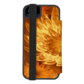 ファンタジー花黄色 INCIPIO iPhoneウォレットケース (フォリオ裏面)