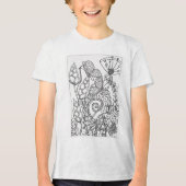 ファンタジー花 トライブレンドＴシャツ (正面)