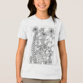 ファンタジー花 トライブレンドＴシャツ (正面)