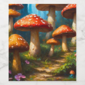 ファンタジー蒸し製飲食品ラベルセット ワインラベル (シングルラベル)