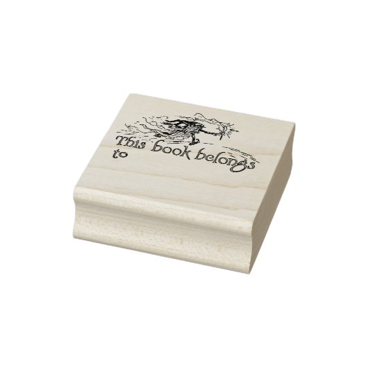 ファンタジー蔵書印ゴム印 – 名前入れ可能 ラバースタンプ (スタンプ)