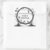 ファンタジー蔵書票シール スクエアシール (バッグ)