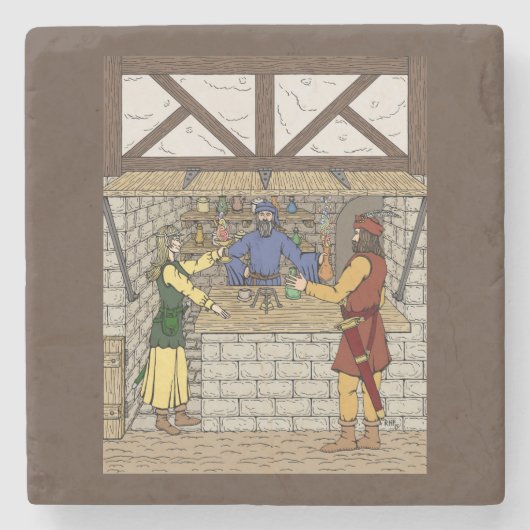 ファンタジー薬品店 ストーンコースター (正面)