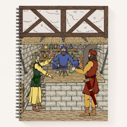 ファンタジー薬品店 ノートブック (正面)