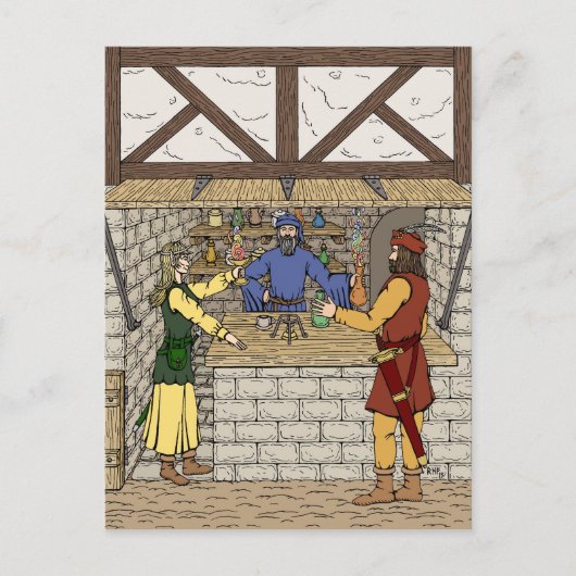 ファンタジー薬品店 ポストカード (正面)