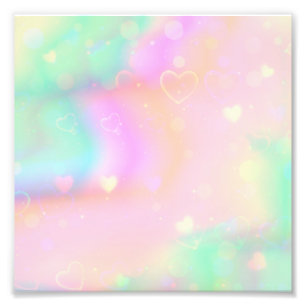 ファンタジー虹の背景。ベクトルイラストレーション フォトプリント