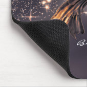 ファンタジー蝶金ゴールドキラキラ マウスパッド (コーナー)