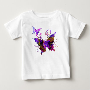 ファンタジー蝶 ベビーTシャツ