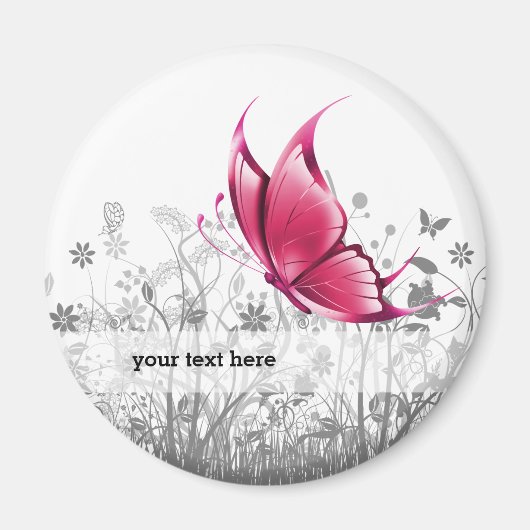 ファンタジー蝶*背景色の選択 マグネット (正面)