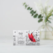 ファンタジー蝶*背景色の選択 名刺 (スタンド正面)