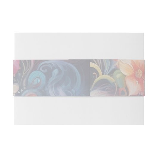 ファンタジー表現は自然の喜び。 招待状ベリーバンド (裏面例)