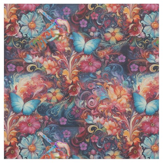 ファンタジー表現自然の喜び ファブリック (クローズアップ)