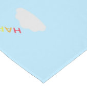 ファンタジー誕生日ユニコーンレインボー&クラウド ショートテーブルランナー (コーナー)