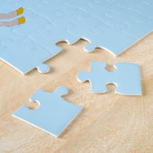 ファンタジー誕生日ユニコーンレインボー&クラウド ジグソーパズル (側面)