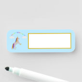 ファンタジー誕生日ユニコーンレインボー&クラウド 名札 (インサイチュ)