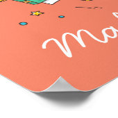 ファンタジー読の本のかわいいキッズルームポスター ポスター (角)