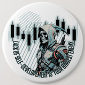 ファンタジー貿易デザイン | 動機 | 最大の敵 缶バッジ (正面)