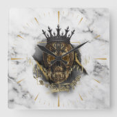 ファンタジー貿易デザイン | 暗号Btc | 肯定 スクエア壁時計 (正面)