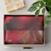 ファンタジー赤い妖精の赤い花のデコページ 薄葉紙 (ギフト)